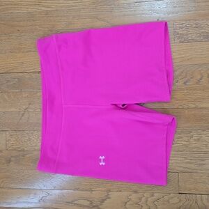 UNDER ARMOUR SIGNATURE BRAND GIRLS PINK ATHLETIC SHORTS SIZE XL